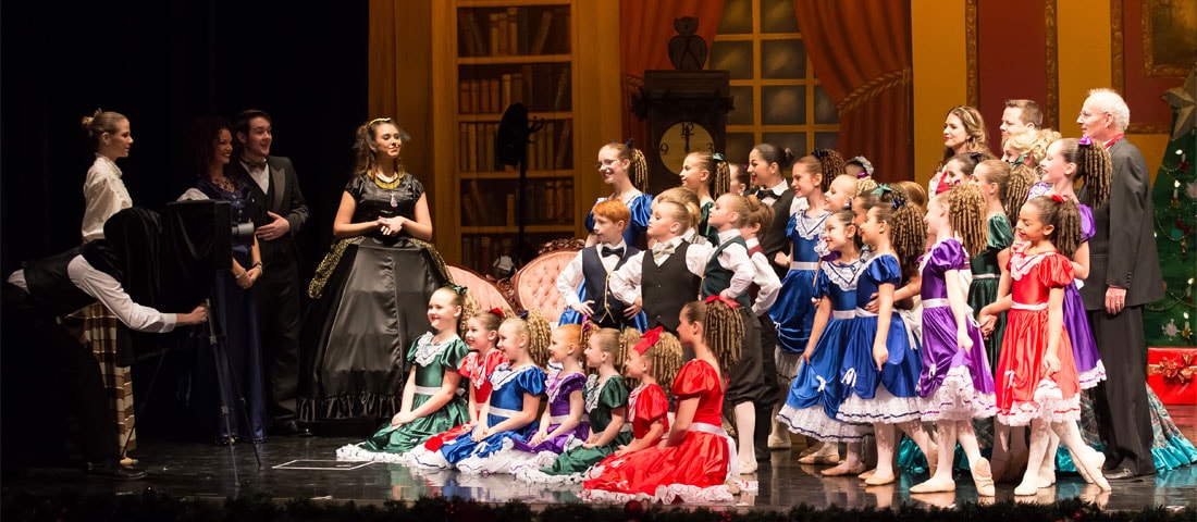 The family in The Nutcracker presented by Friends of DanceWorks with Vancouver City Ballet & DanceWorks Performing Arts