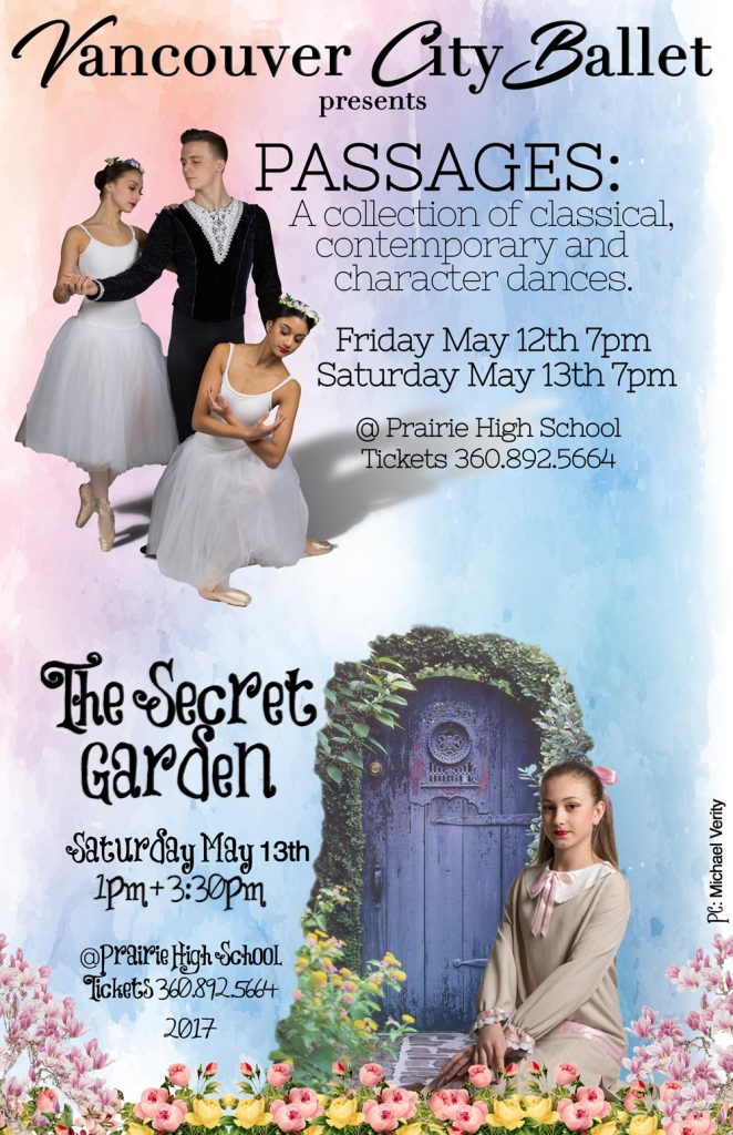 Vancouver City Ballet's productions of Passages & The Secret Garden 2017